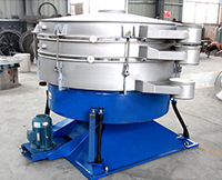 搖擺篩的搖擺多靠四周的拉桿，進(jìn)行左右搖擺從而實(shí)現(xiàn)篩網(wǎng)中物料的篩分作用。