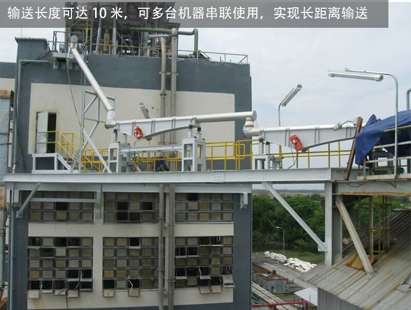 振動輸送機(jī)有管式輸送和槽式輸送兩種。