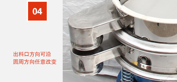 出料口方向可沿圓周方向任意改變。